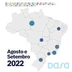Gráfico dos dados Genov de Agosto e Setembro de 2022